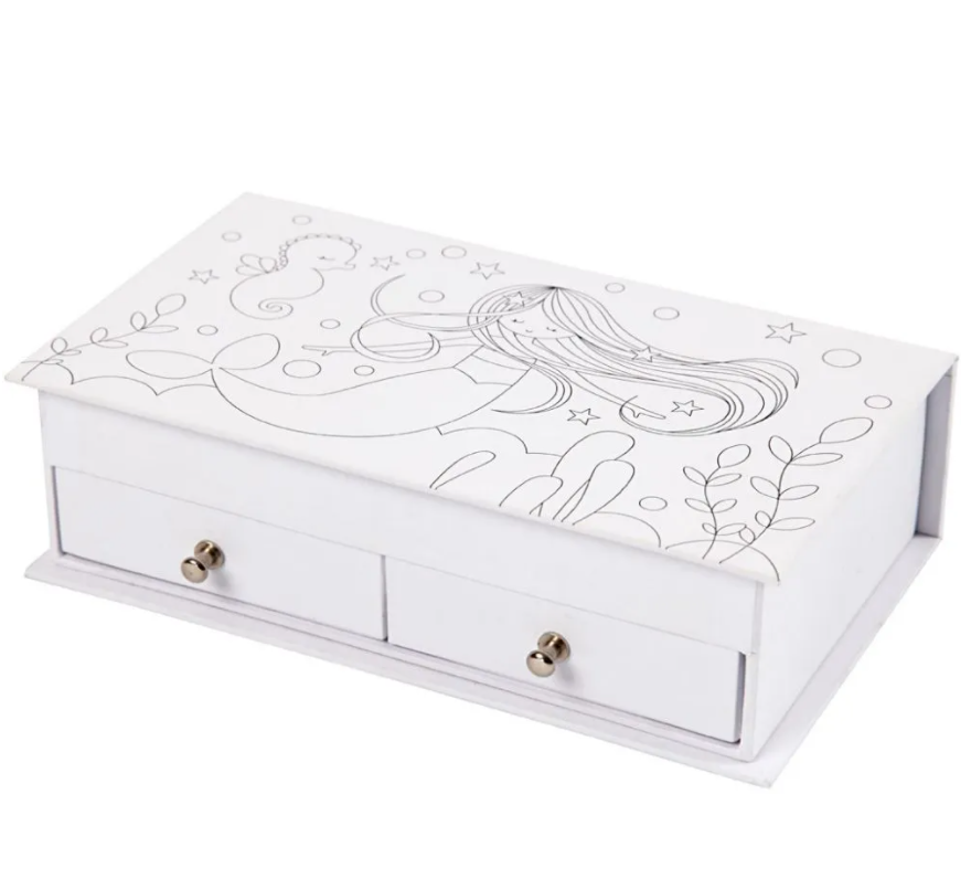 Jewellery Box 18x10.5x5cm Card Mermaid 1pc