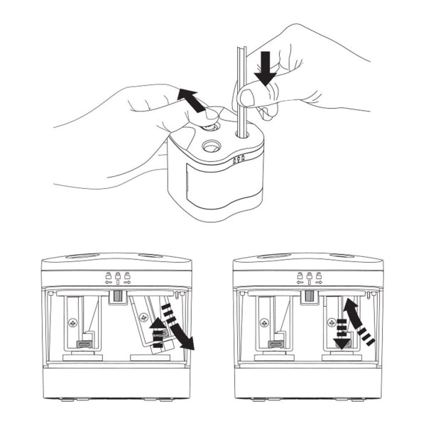 Derwent Twin Hole Battery operated sharpener