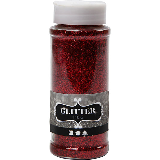 Glitter 110G Tub -Red