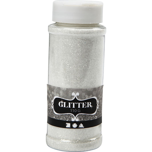 Creativ Glitter 110G Tub -White