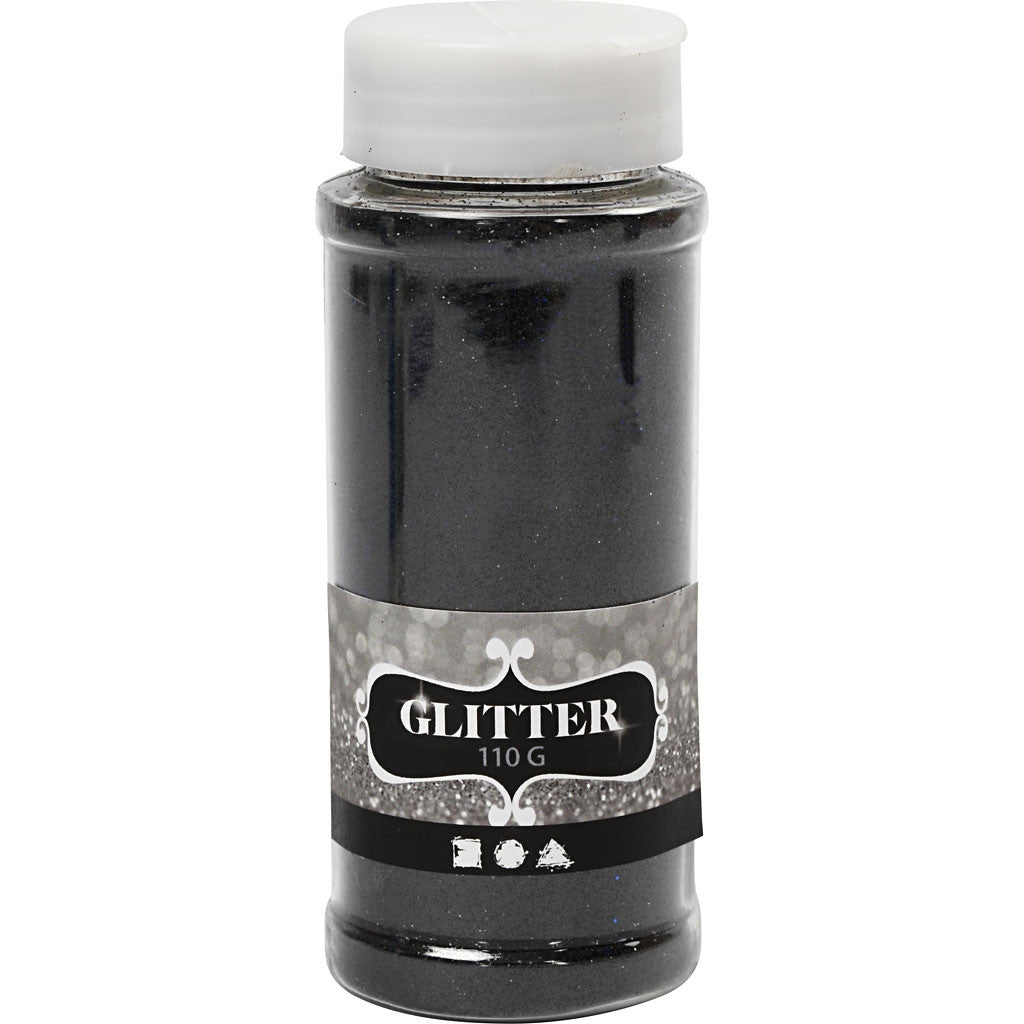 Glitter 110G Tub - Black