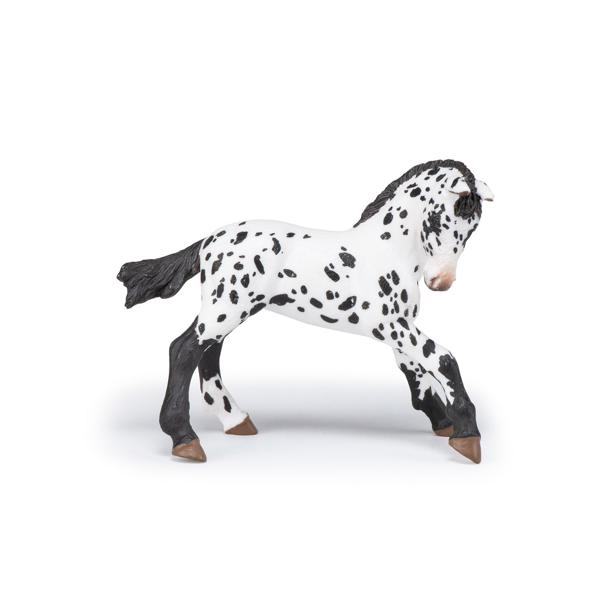 Black Appaloosa Foal Figure