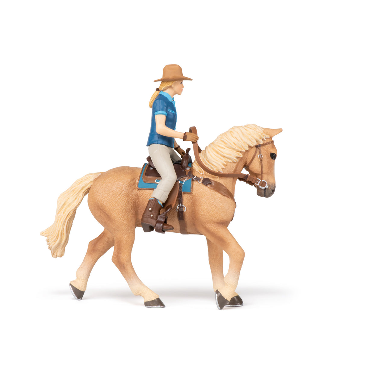 Papo Wild West Horse And Cowgirl