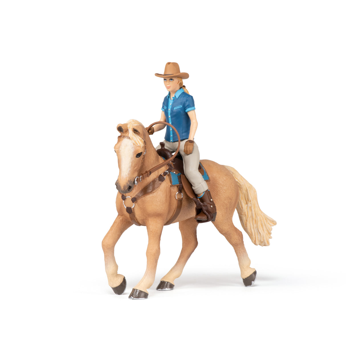 Papo Wild West Horse And Cowgirl