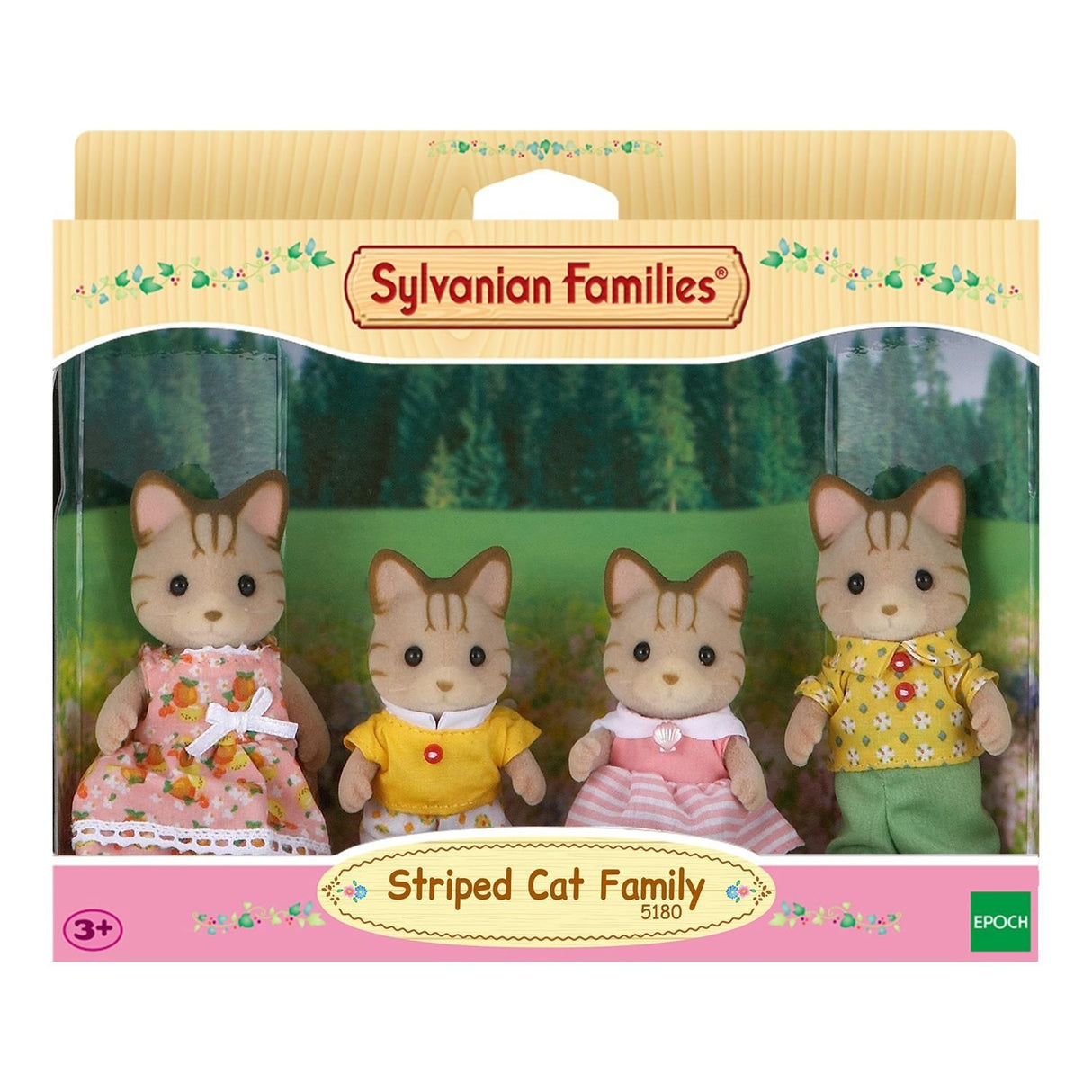Sylvanian Families Striped Cat Family