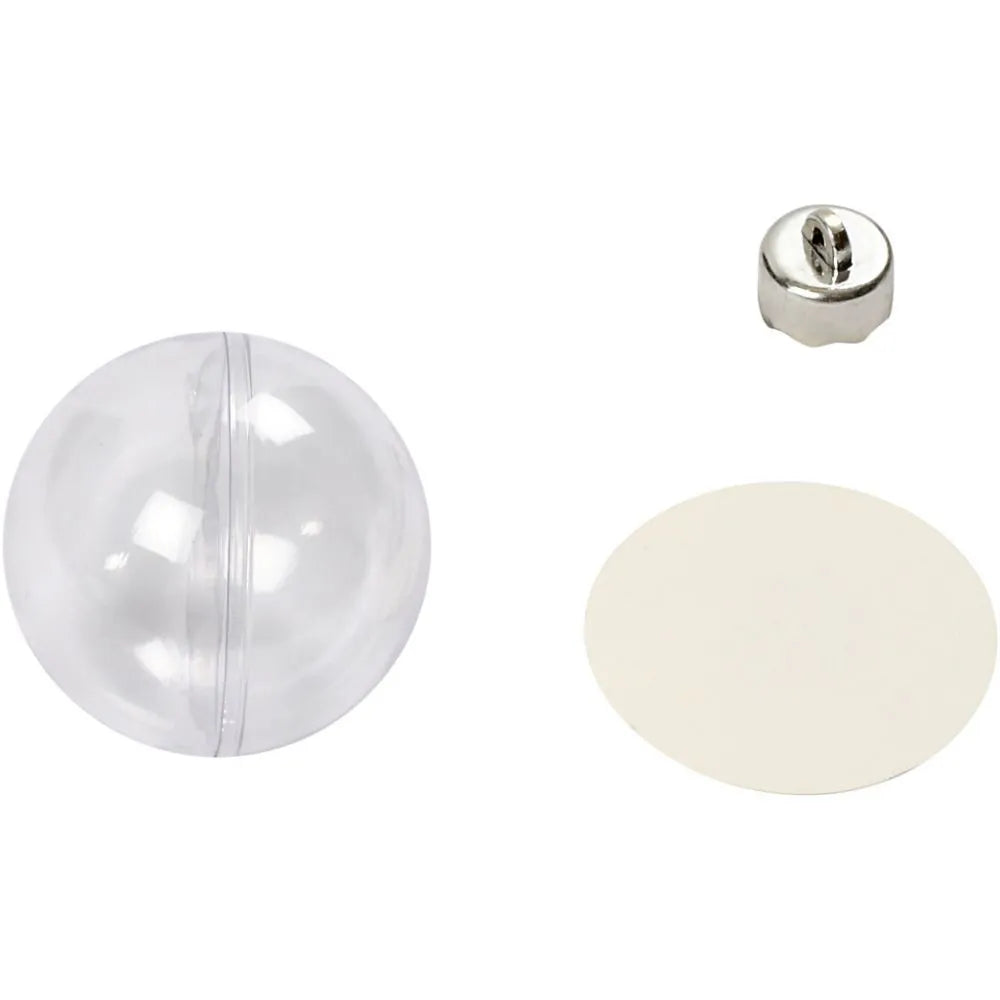 Baubles to Decorate 6CM - Transparent (8 Pieces)