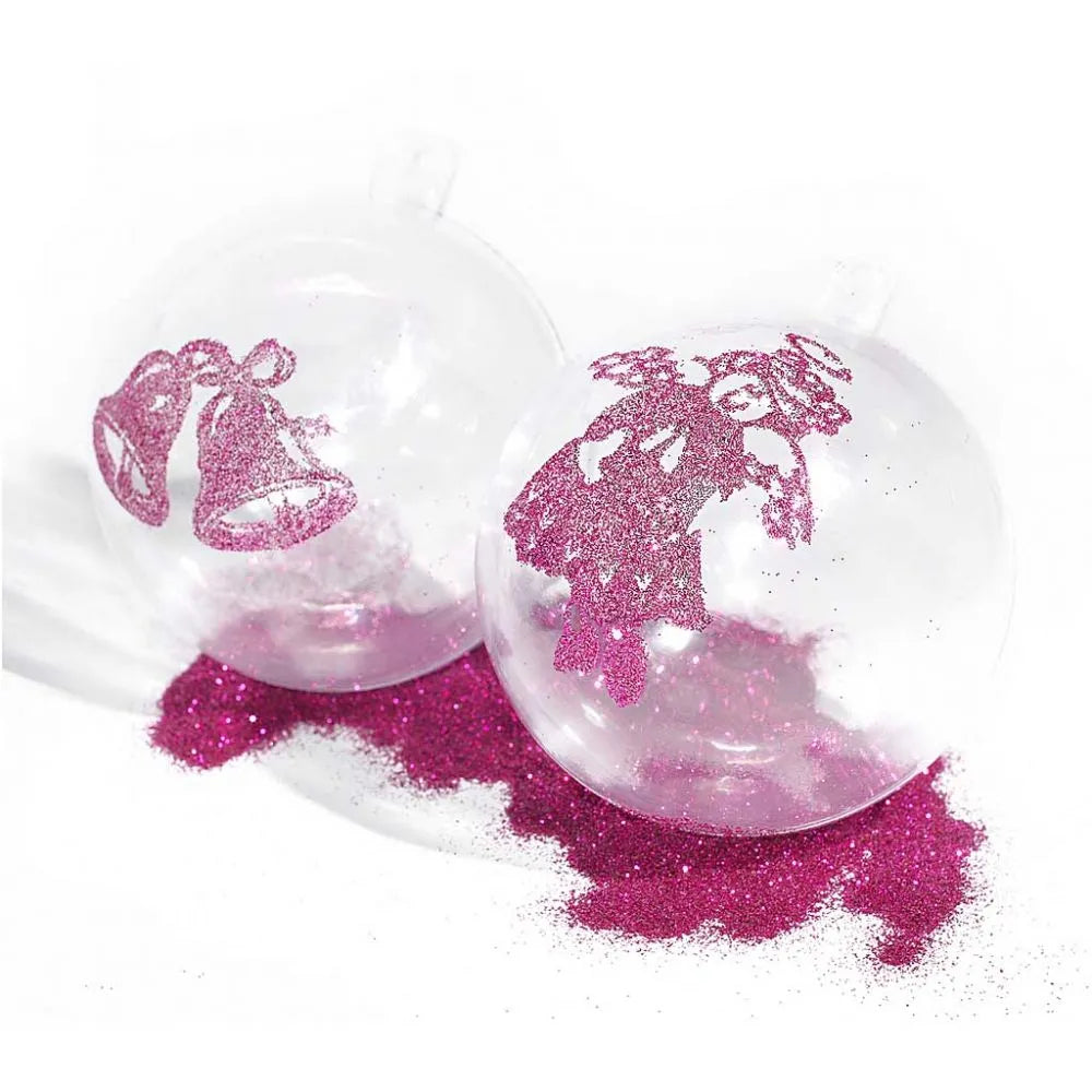Baubles to Decorate 6CM - Transparent (8 Pieces)