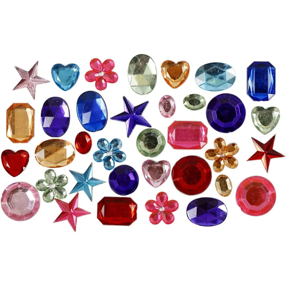 Rhinestones, size 10-15 mm, 15 g