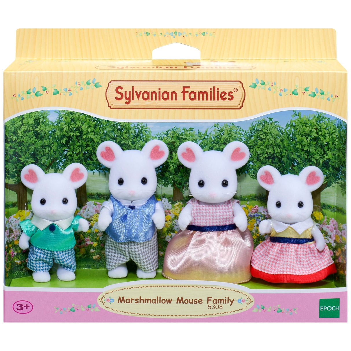 Sylvanian Families Marshmallow Mouse Family