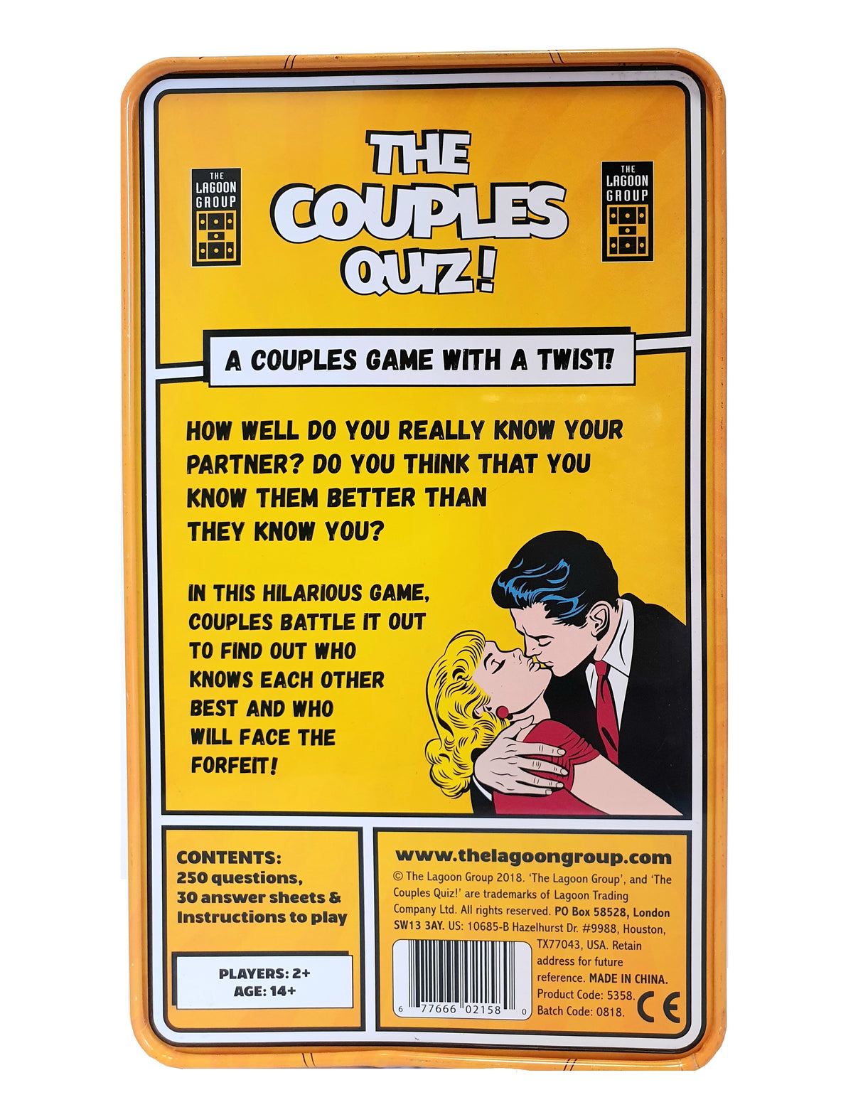 The Couples Quiz Game In A Tin