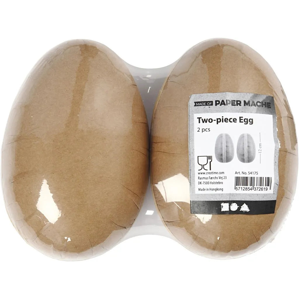 Two-piece Egg, L: 12 cm, 2 pcs
