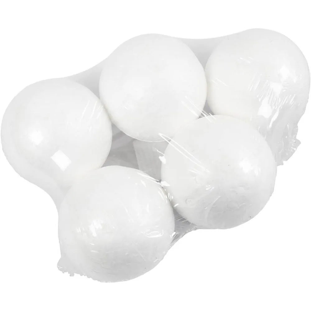 Creativ- Polystyrene Ball 7Cm 5Pc