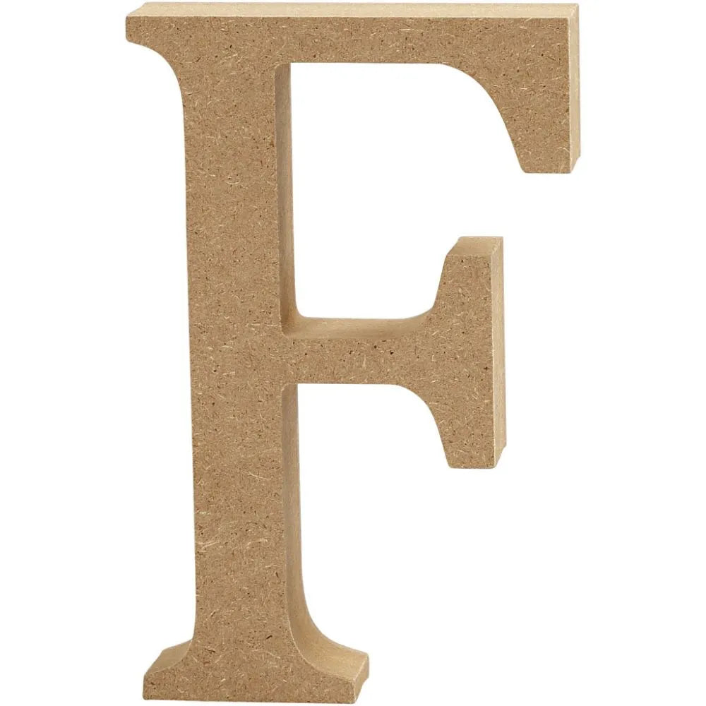 Letter F, 1 pc, MDF