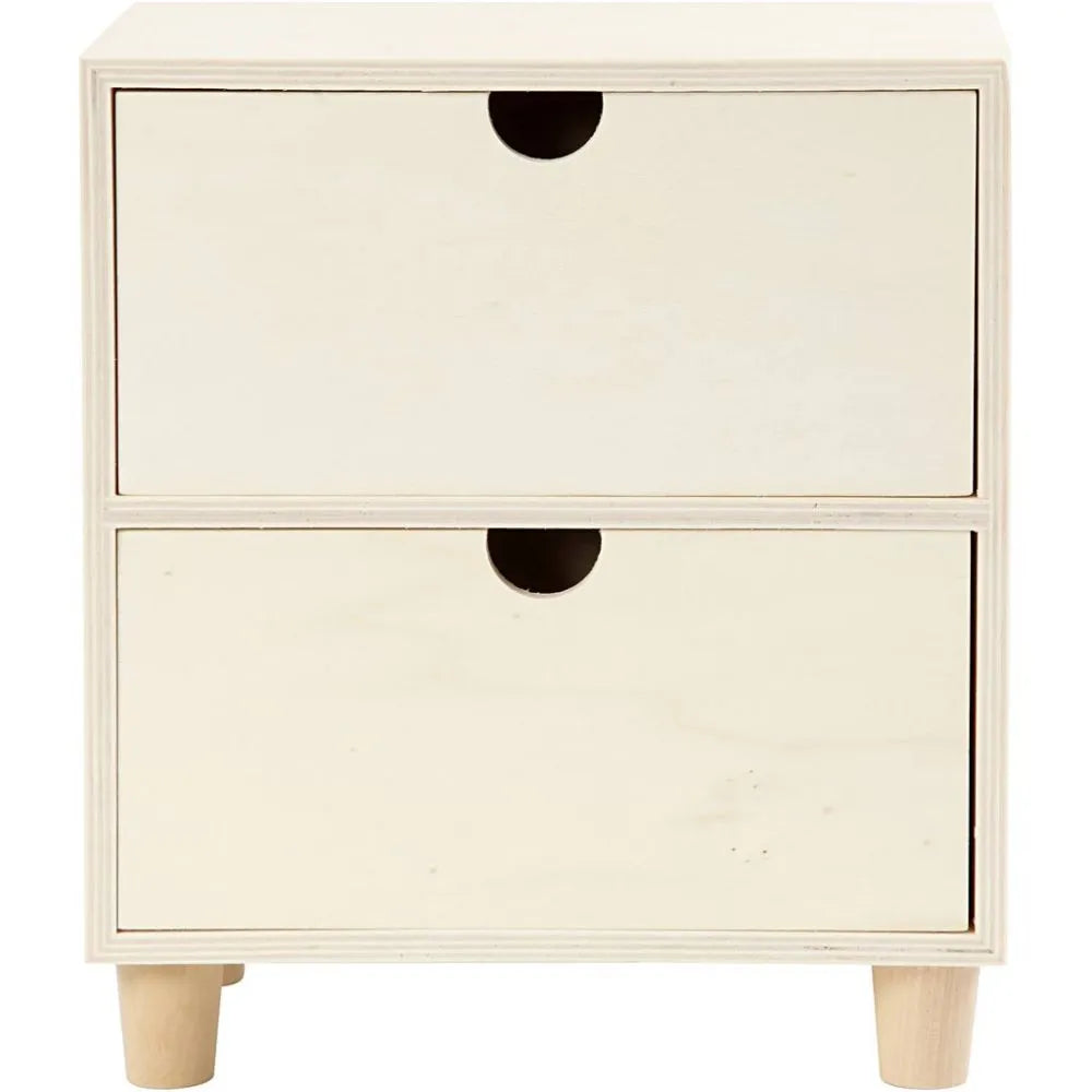 Chest of Drawers, H: 23 cm, W: 20 cm, 1 pc, plywoo