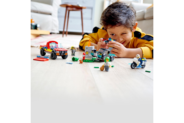 Lego Fire Rescue and Police Chase