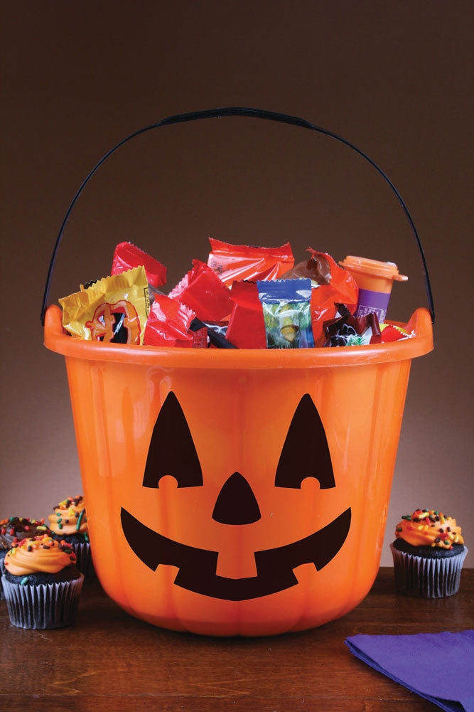 Pumpkin Face Trick or Treat Bucket