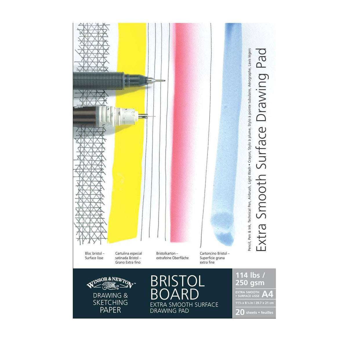 BRISTOL PAD A3 GUMMED