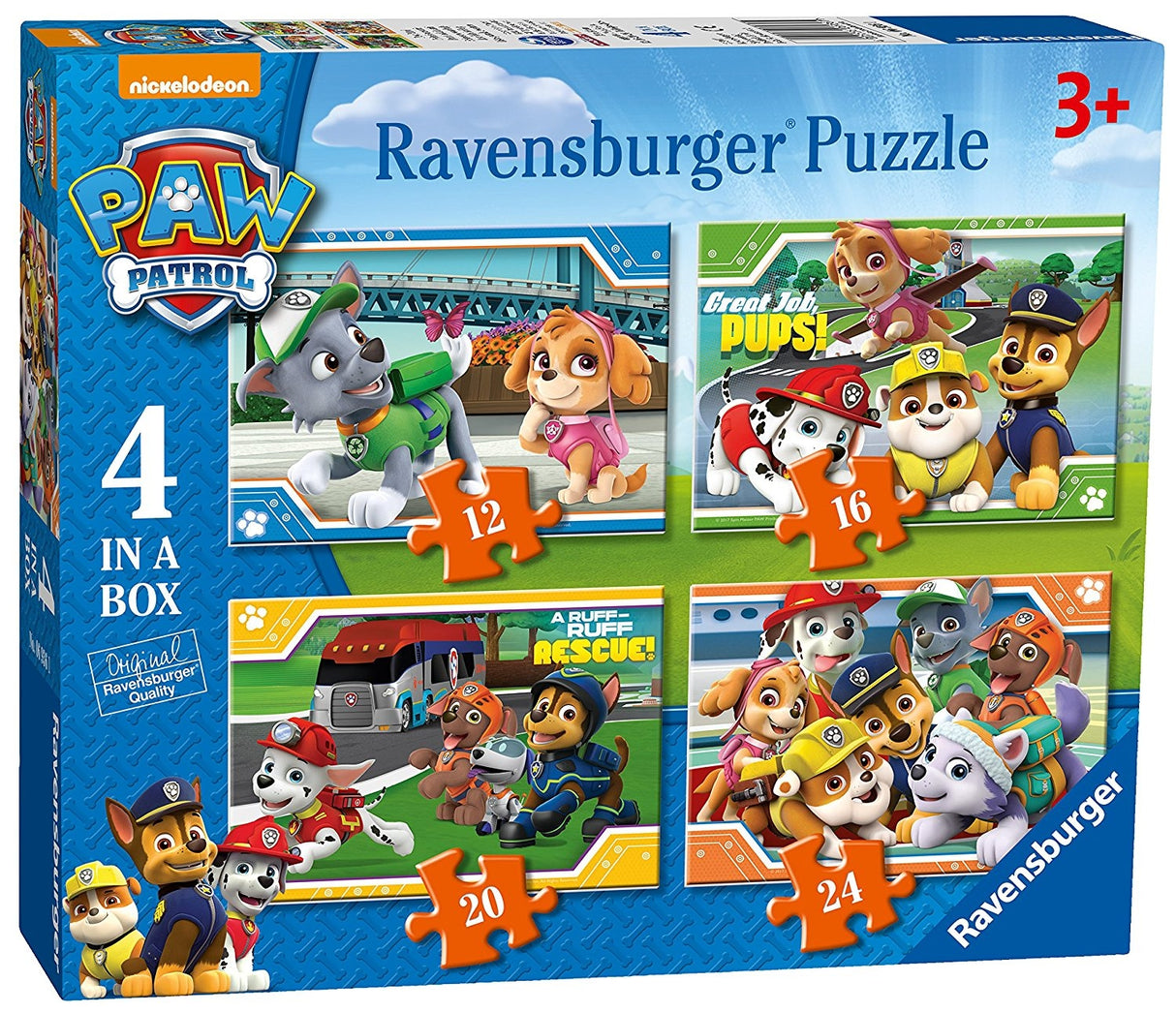 Paw Patrol 4 In A Box Jigsaw Puzzles