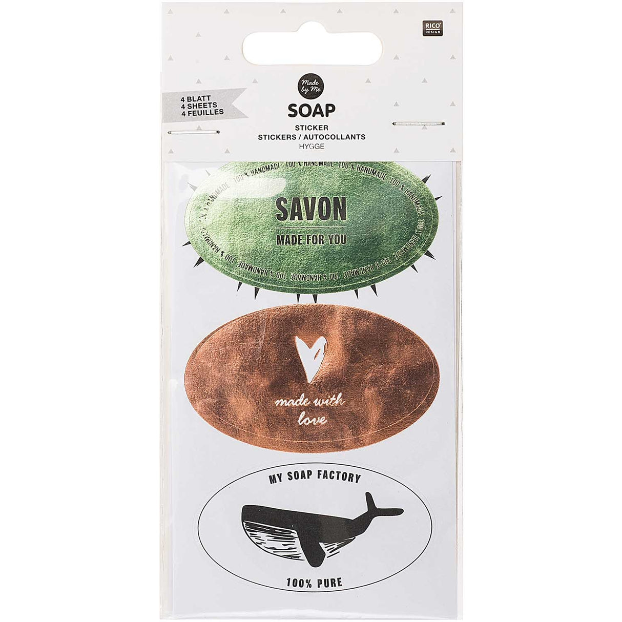 STICKERS SOAP HYGGE - 4 SHEETS