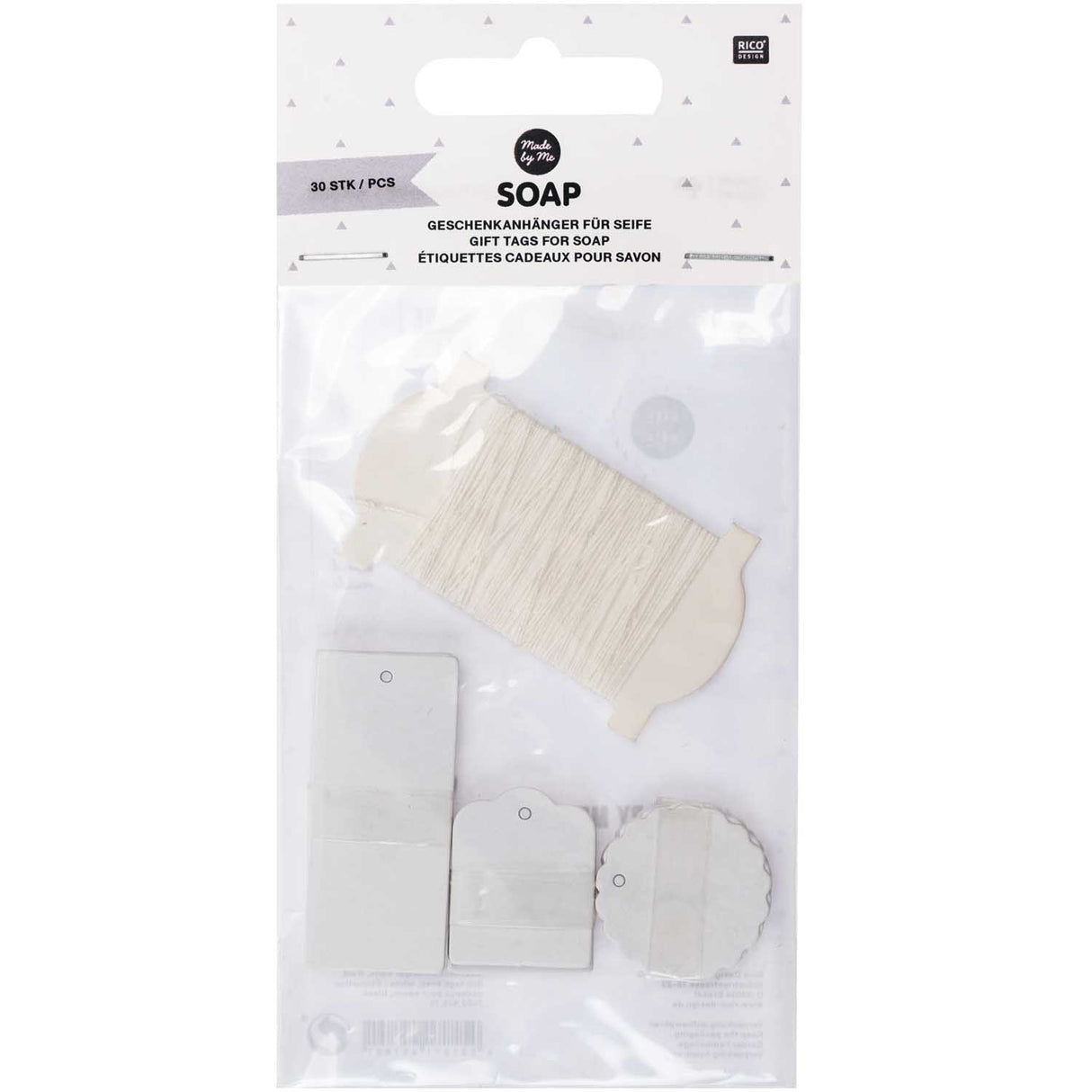 GIFT TAGS SOAP - WHITE
