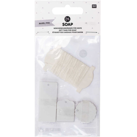 GIFT TAGS SOAP, WHITE