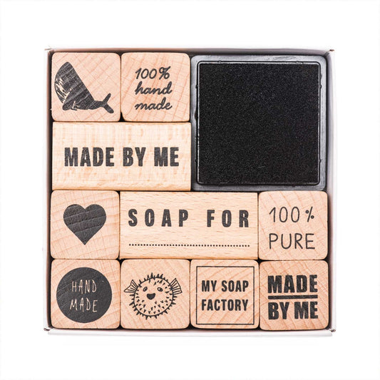 Made by Me soap stamp set 11 pieces