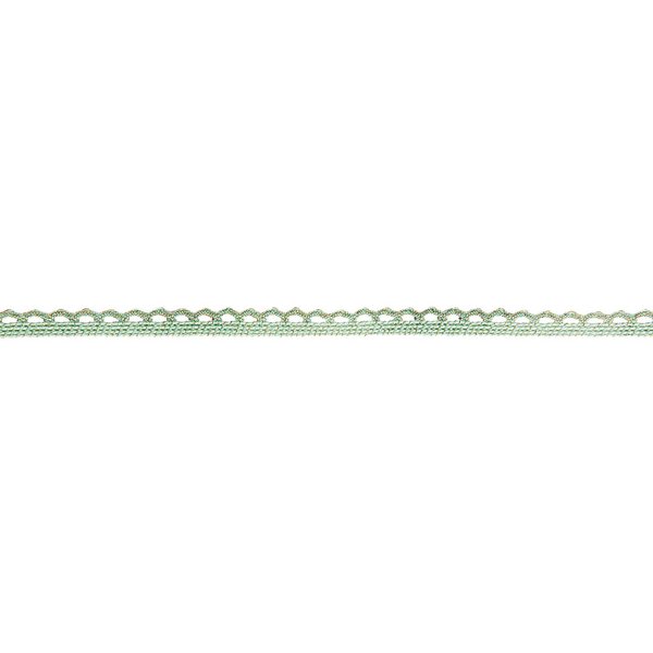 Ribbon lace mint/gold