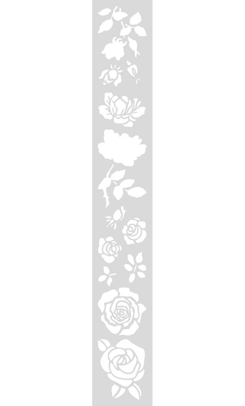 STENCIL LONG, ROSES
