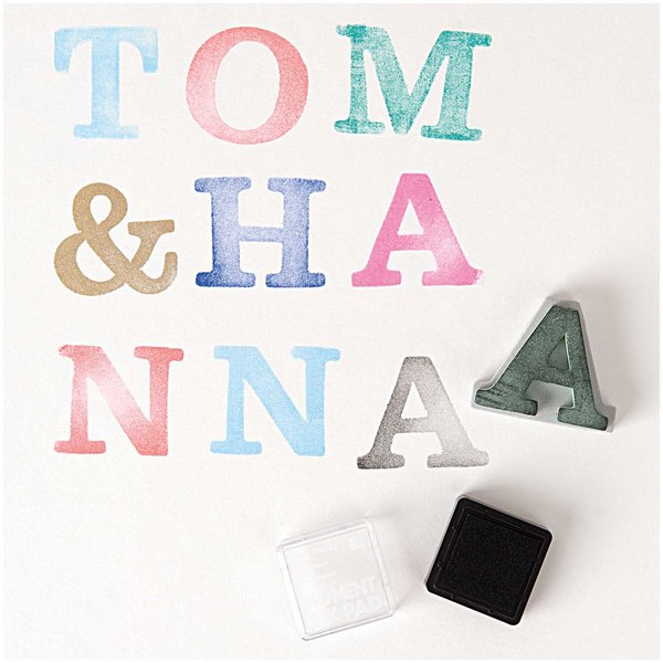 Foam Rubber Stamp Set Alphabet 1