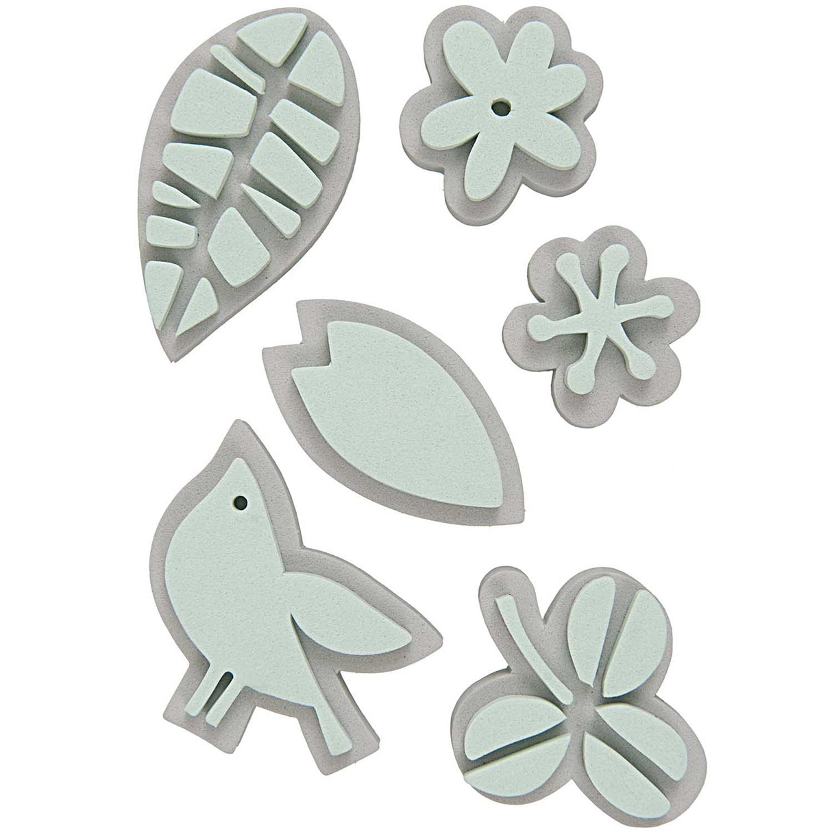 FOAM RUBBER STAMP SET - FLOWERS SPRING
