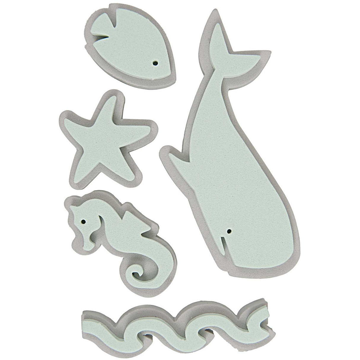 FOAM RUBBER STAMP SET - SEA