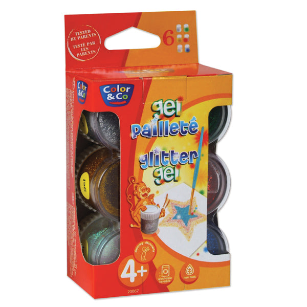 C&C GLITTER GEL 6X22ML