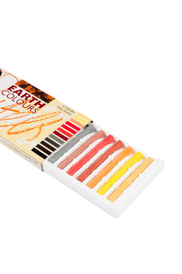 Earth Colour Pastels Assorted Colours Box Of 12