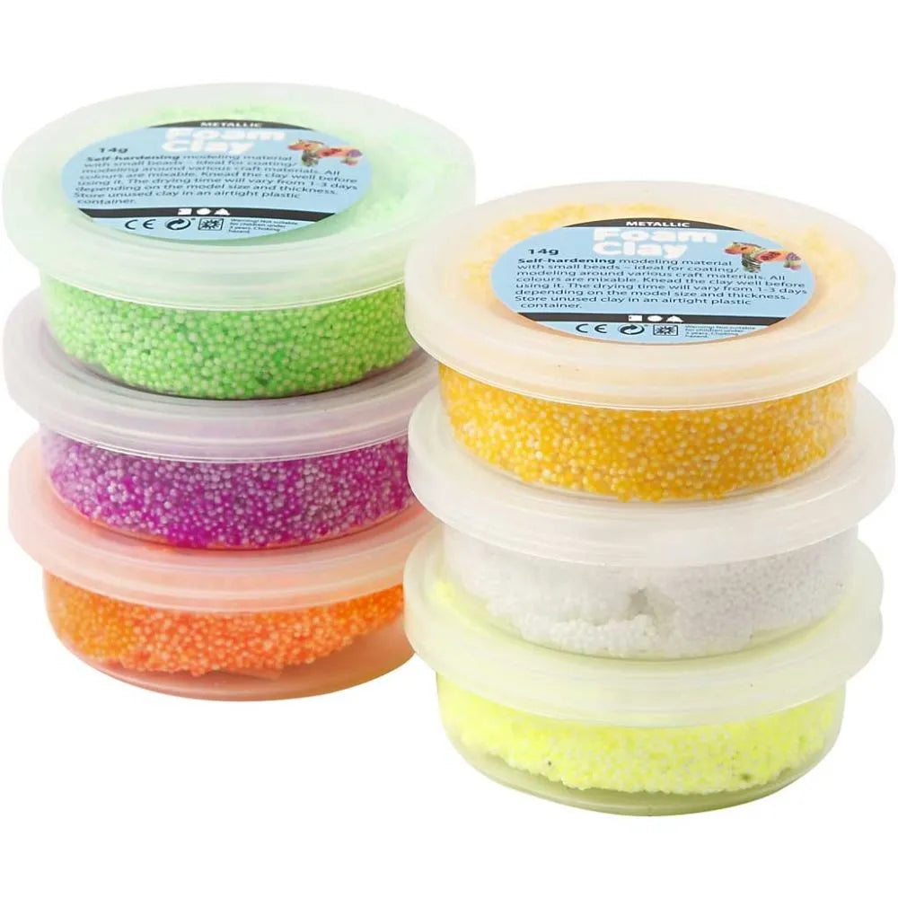 Foam Clay®, 6x14 g, asstd. colours
