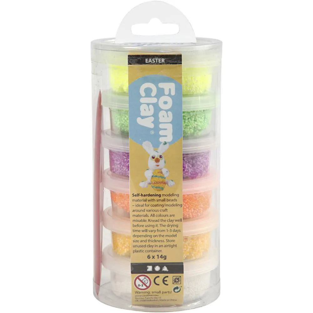 Foam Clay®, 6x14 g, asstd. colours