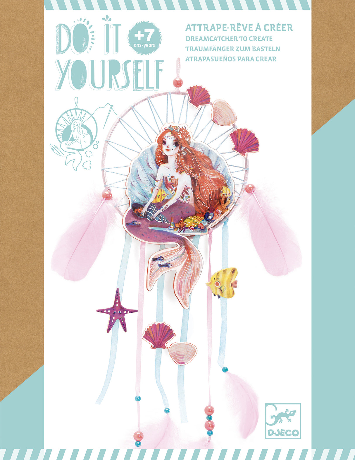 Djeco DIY Create Gentle Mermaid Dreamcatcher Kit