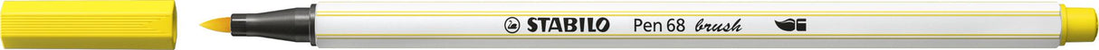 Premium Fibre-Tip Pen - STABILO Pen 68 brush ARTY - Wallet of 10 - Assorted Colours