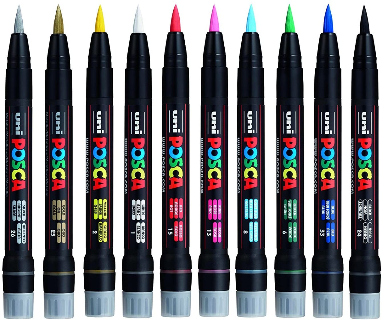 POSCA PCF-350 BRUSH 10pc SET