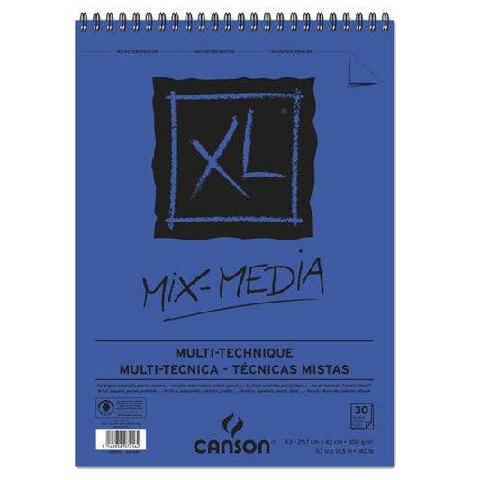 CANSON XL MIXED MEDIA A3 PAD 30SHT