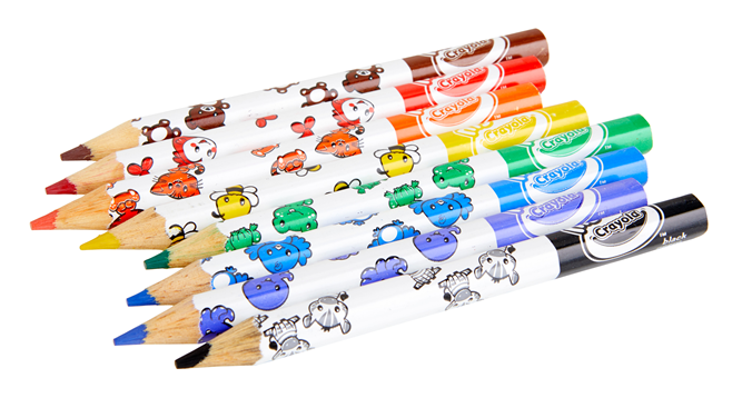8 My First Crayola Jumbo Decorated Pencils