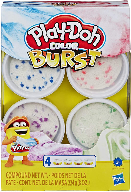 Play-Doh Colour Burst 4 Pack - Assorted Colours