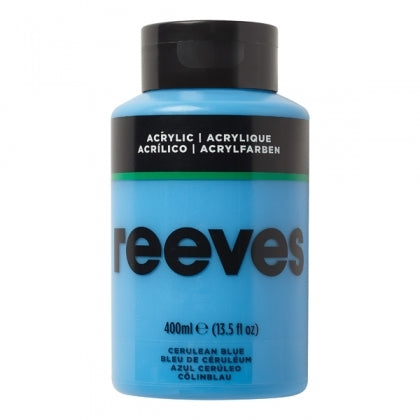 REEVES 400ML ACRYLIC- CERULEAN BLUE