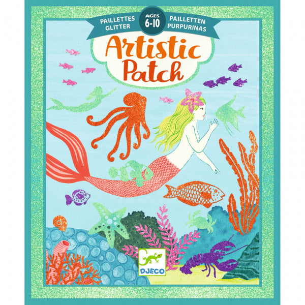 Djeco Artistic Patch Glitter Kit - Ocean