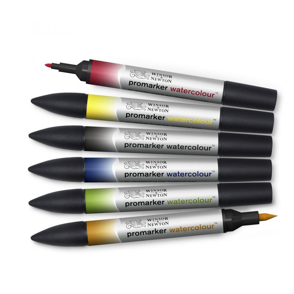 Winsor & Newton Promarker Watercolour 6 Basic Tones