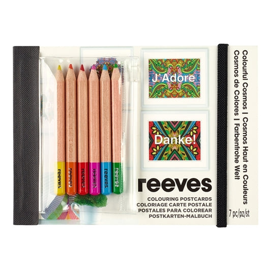 Reeves Colouring in Postcards - 20 Pack