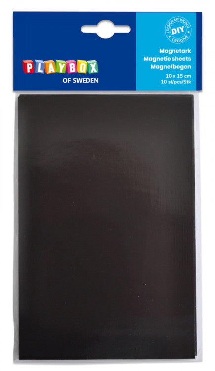 Magnetic sheets, 10 pcs, 15 x 10 cm