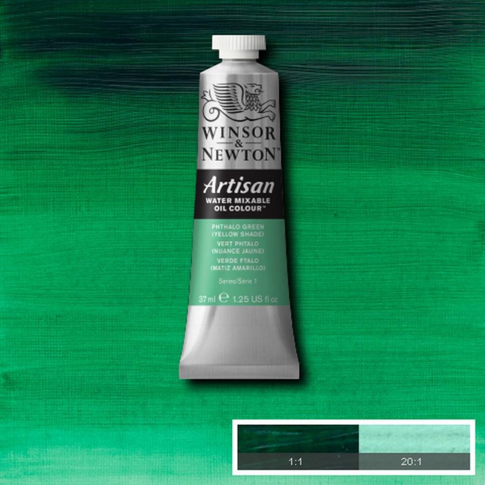 Artisan Water Mixable Colour Phthalo Green (Yellow Shade) 37ml Tub