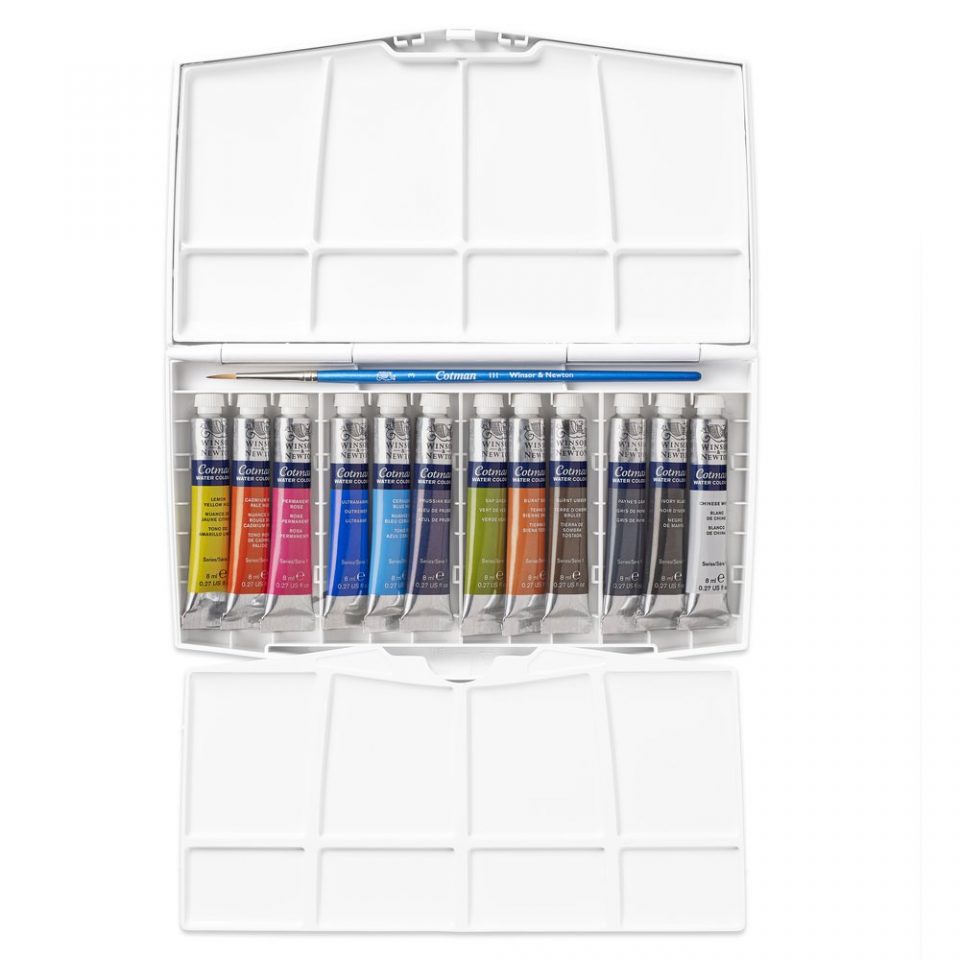 Cotman Watercolours Painting Plus Tube Set. Product code: 0390377 Barcode: 094376954401