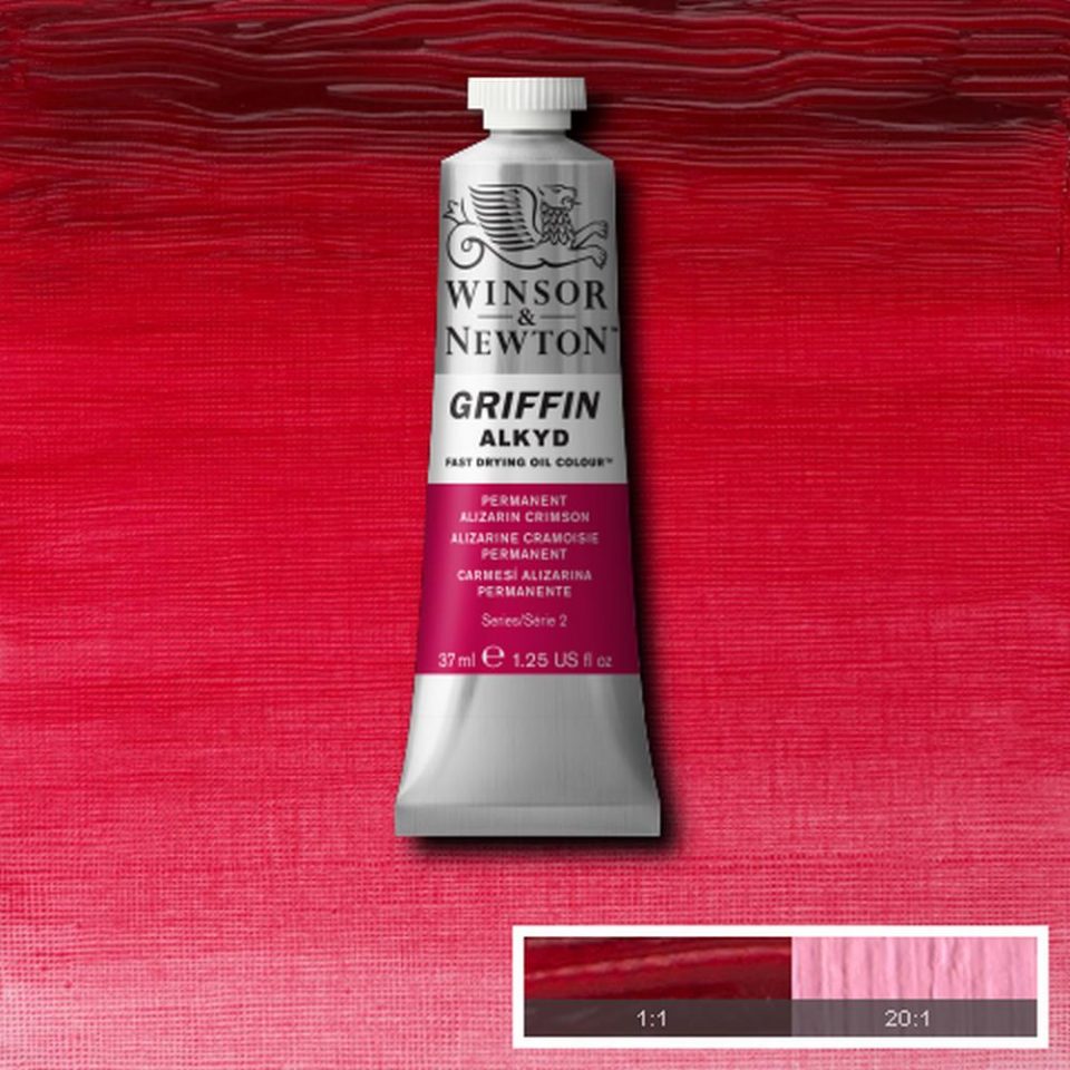 Winsor & Newton- Griffin Oil - 37ml Permanent Alizarin Crimson