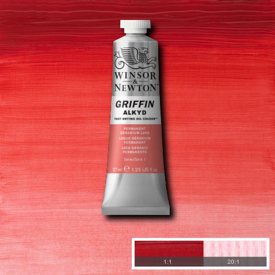 Winsor & Newton- Griffin Oil - 37ml Permanent Geranium Lake